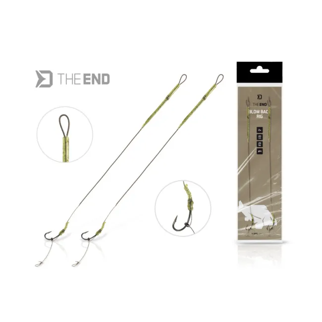 Carlige legate Delphin The End Blow Back Rig, 20cm