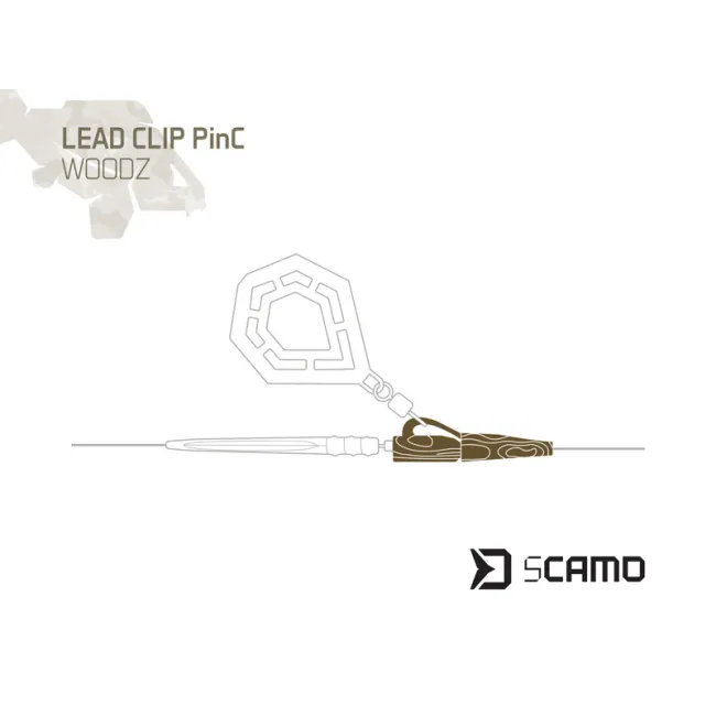 Clipsuri plumb pierdut Delphin sCamo PinC Woodz,10buc/plic