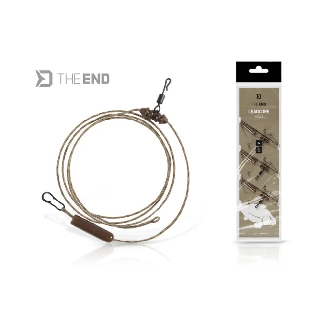 Kit montura leadcore Delphin THE END Leadcore HELI, 80cm,45lbs,3buc/plic