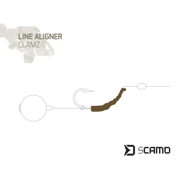 Line aligner Delphin sCamo Clamz, 15mm,10buc/plic