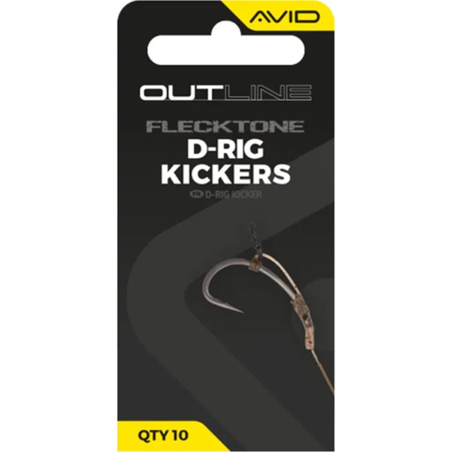 Line Aligner Avid Carp Outline FleckTone D-Rig Kicker, 10buc/plic