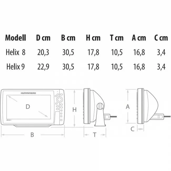 Sonar HUMMINBIRD Helix 9 Chirp GPS G3N