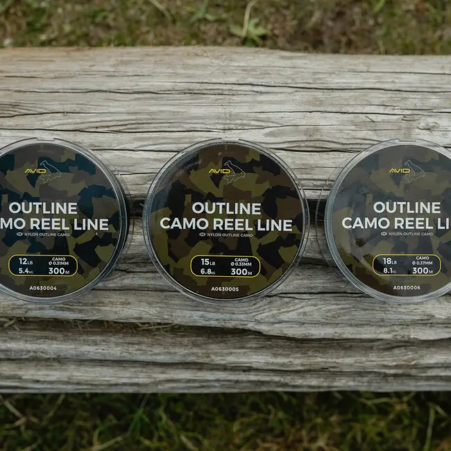 Fir Monofilament Avid Outline Camo Reel Line 300m