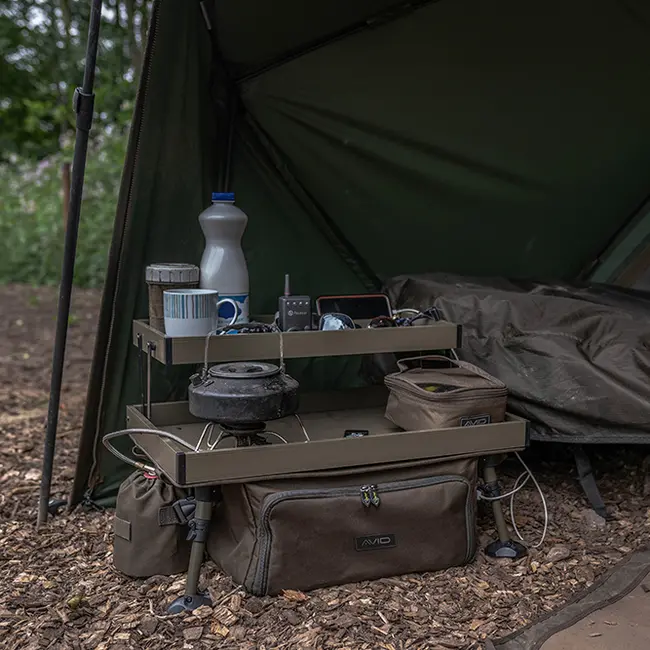 Masă pentru Monturi Avid Carp Double Decker Bivvy Table + Organiser