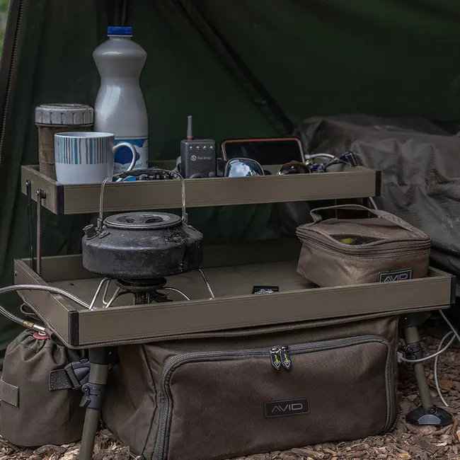 Masă pentru Monturi Avid Carp Double Decker Bivvy Table + Organiser
