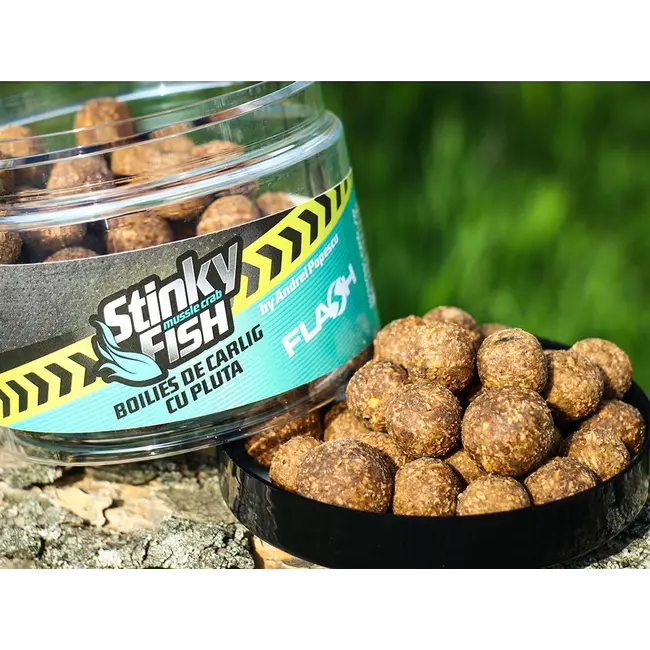 Boilies Critic Echilibrat de Carlig CPK Flash, 14/16mm, 125g, Stinky Fish