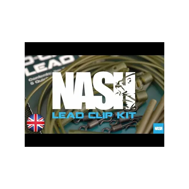Set accesorii NASH pentru monturi lead clip pack dark silt