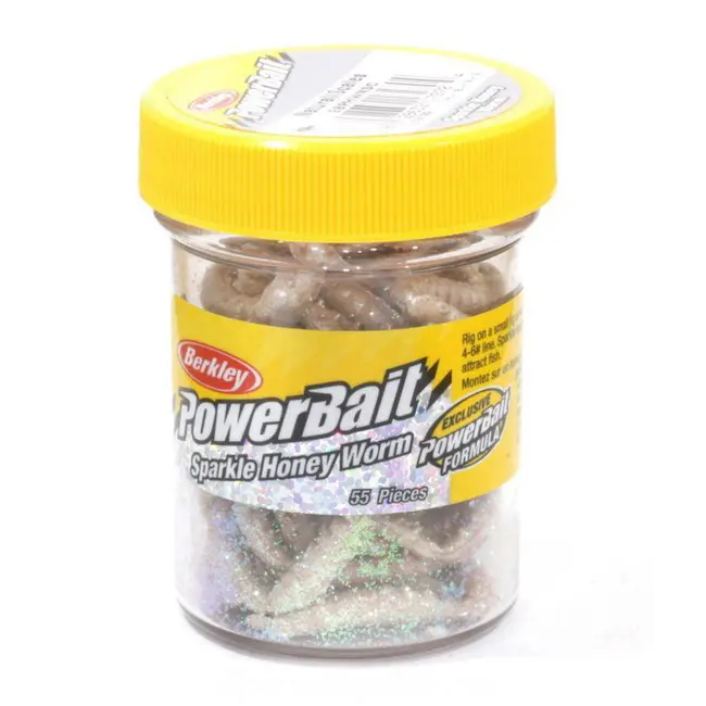 Naluca Berkley PowerBait Power Honey Worm Natural/Scales, 60g, 55buc/borcan