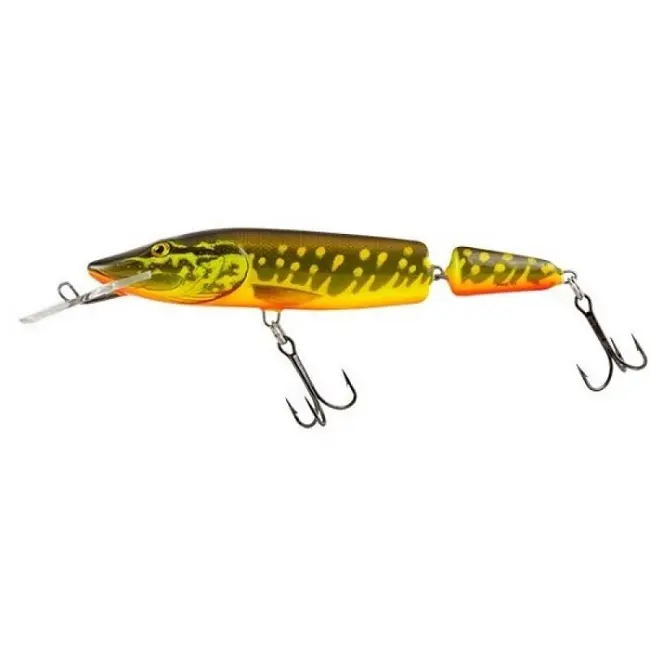 Vobler Salmo Pike Jointed Deep Runner, Hot Pike, 13cm