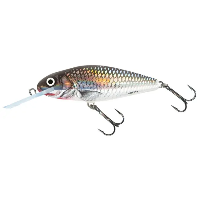 Vobler Salmo Perch Deep Runner, Holographic Grey Shiner, 8cm, 14g