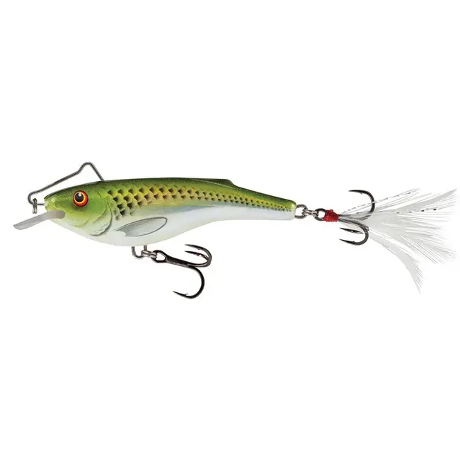 RAIL SHAD SINKING - Holographic Green Shiner - 6cm