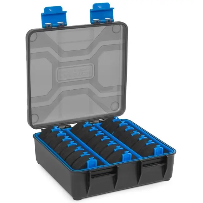 Cutie Rigida pentru Riguri Preston Revalution Storage System + 21 EVA Disc Spool, 17x16x6cm
