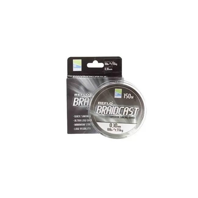 Fir textil PRESTON Reflo Braidcast Superior Sinkin Braid 0.08mm/150m