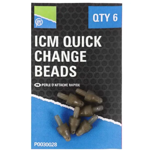 Conector Schimbare Rapida Rig Preston ICM Quick Change Beads, 6buc/blister