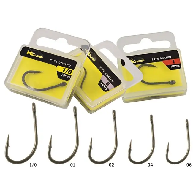 Carlige K-Karp Teflon Anti-Snag, 10 buc/plic