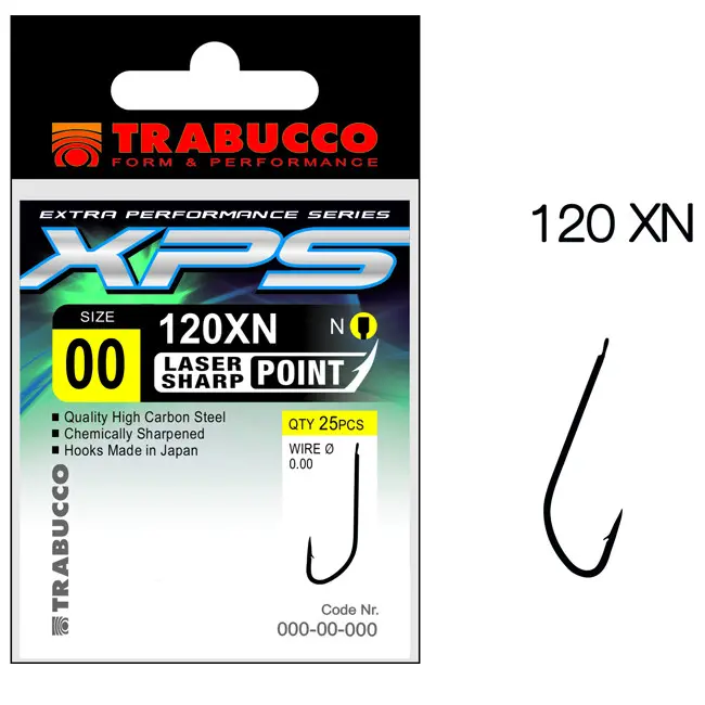 Carlige Trabucco XPS 120XN, 25 buc/plic