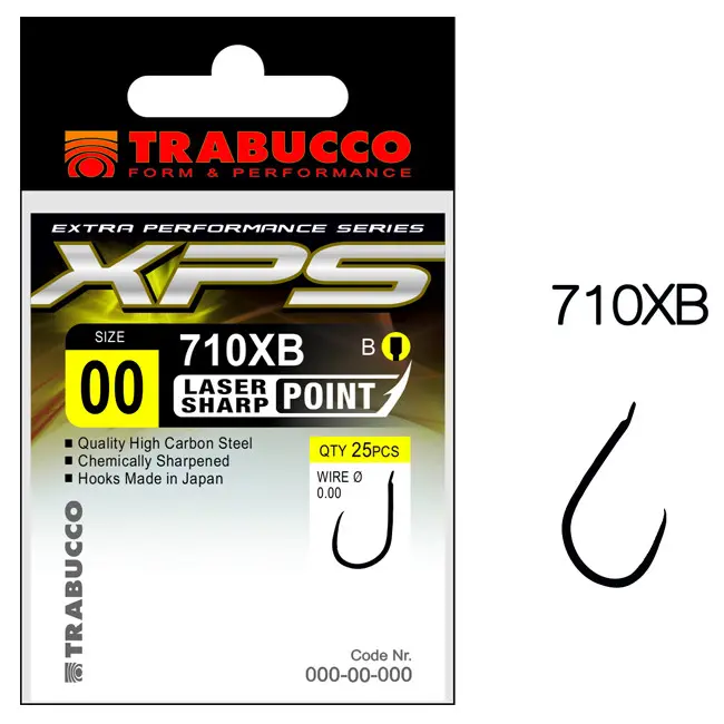 Carlige Trabucco XPS 710XB, 25buc/plic