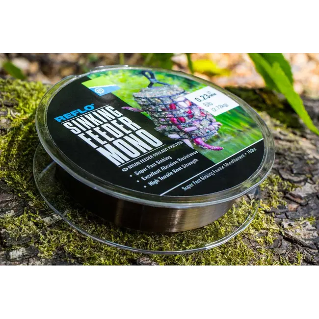 Fir Monofilament Preston Sinking Feeder Mono, Neutral Green, 150m