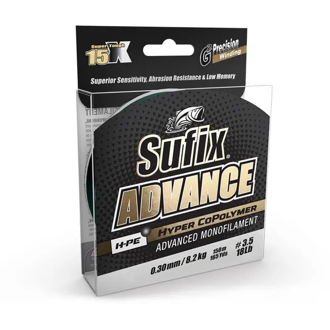 Fir Monofilament Sufix Advance HMPE Hyper CoPolymer, Clear, 150m