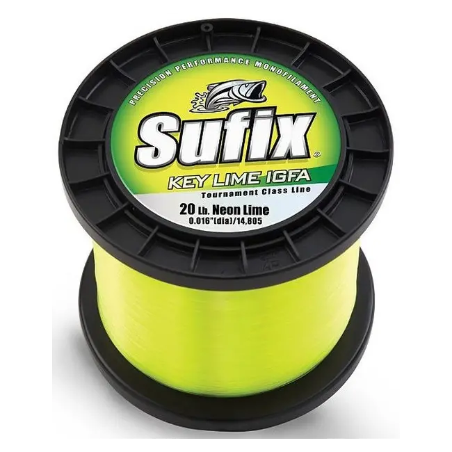 Fir Monofilament Sufix Key Lime IGFA, Neon Lime Fluo, 600m