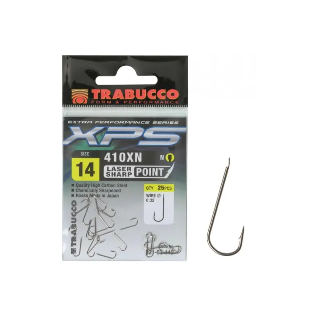 Carlige Trabucco XPS 410XN, 25buc/plic