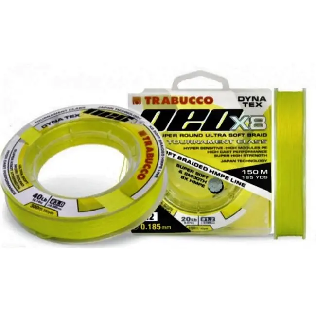 Fir Textil Trabucco Dyna Tex Neo X8, Galben, 150m-0.08mm/3.6kg