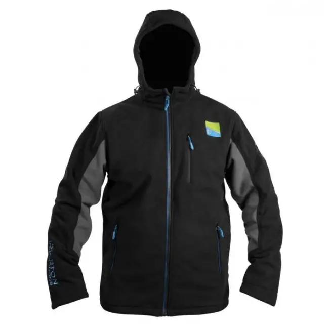 Jacheta Preston Windproof Hooded Fleece, Grey/Black