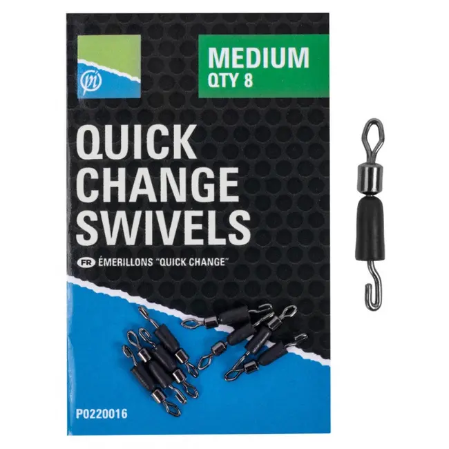 Vartej cu Agrafa Rapida Preston Quich Change Swivels, 8buc/plic