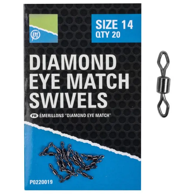 Vartej Preston Diamond Eye Match Swivels, 20buc/plic