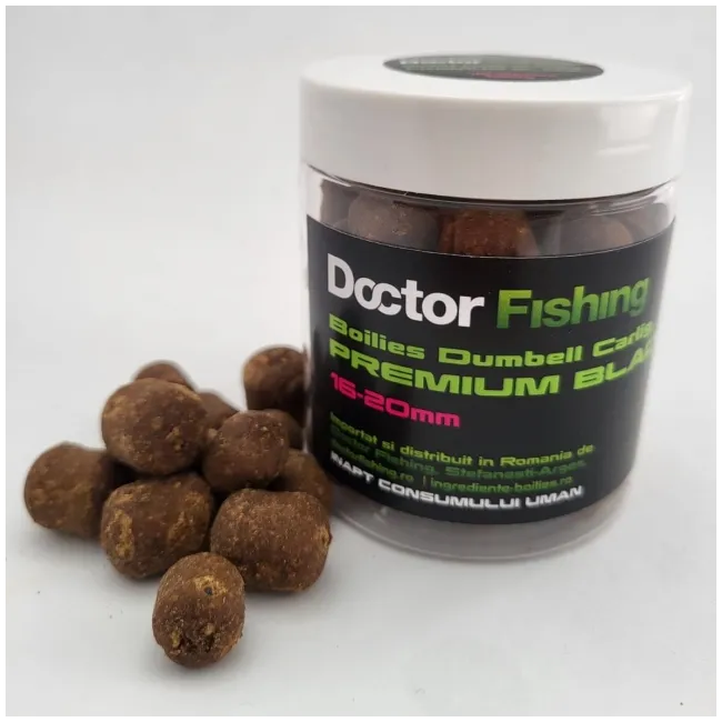 Boilies Carlig Doctor Fishing 16-20mm Premium Black 150g