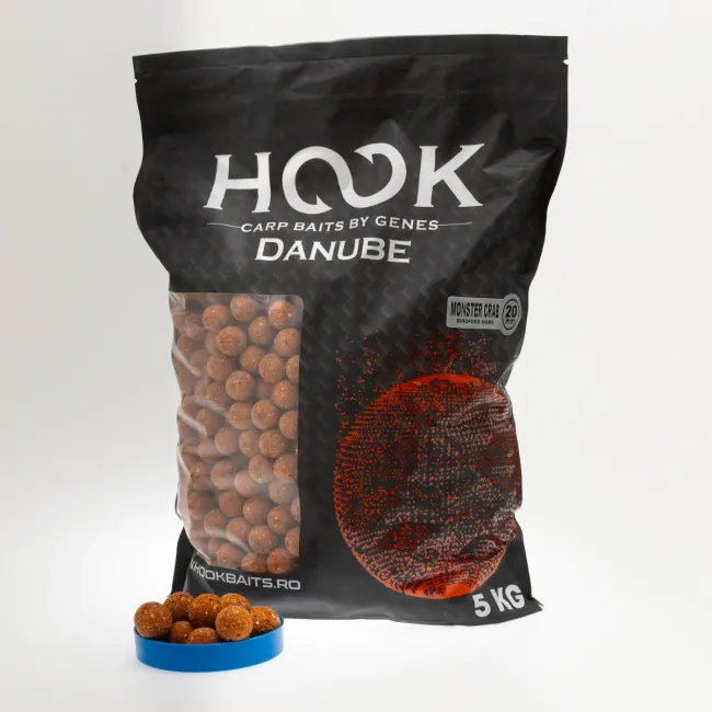 Boilies Semisolubil HookBaits Danube, 20mm, 5kg