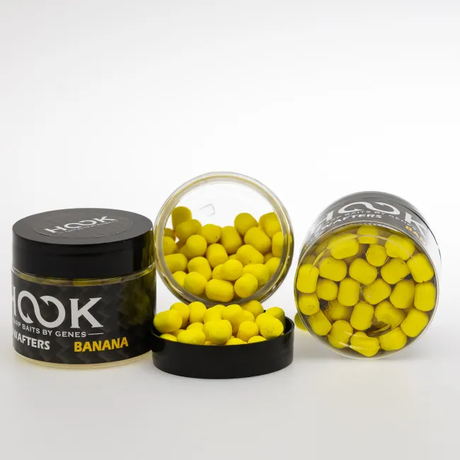 Dumbell Critic Echilibrat HookBaits Dumbell Wafters, 6mm, 15g,Banana