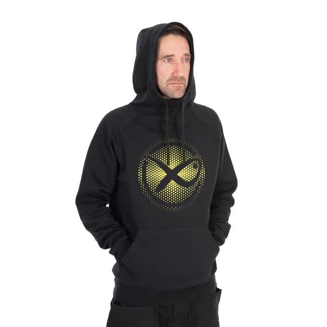 Hanorac Matrix Large Fade Logo Hoody – Black/Lime