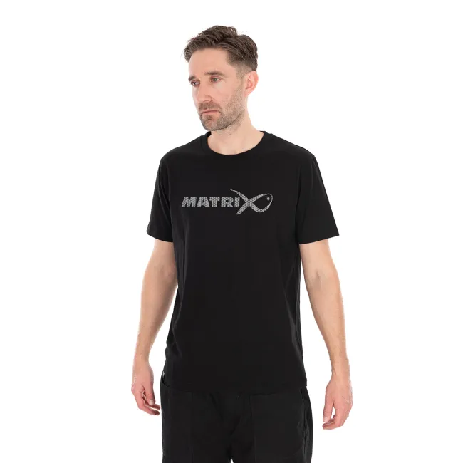 Tricou Matrix Large Fade T-Shirt – Black/Grey
