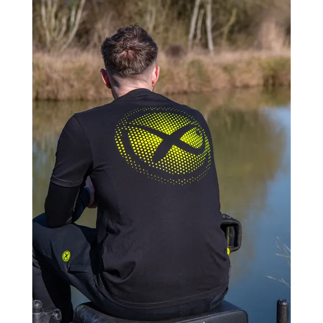 Tricou Matrix Large Fade T-Shirt – Black/Lime