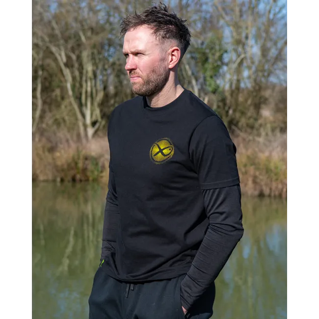 Tricou Matrix Large Fade T-Shirt – Black/Lime