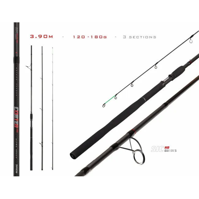 Lanseta feeder ZFish Corten Method Heavy Feeder ,3.90m,180g,3+3buc