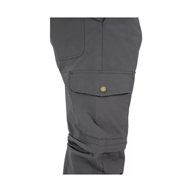 Pantaloni Zip-Off Black Cat Trousers, Grey