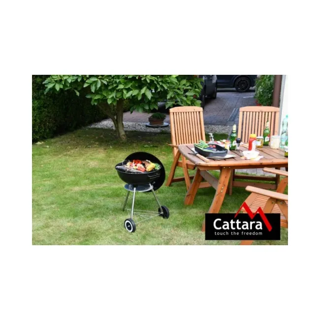 Gratar pe Carbuni Cattara Bari, Mobil cu Capac, 46cm