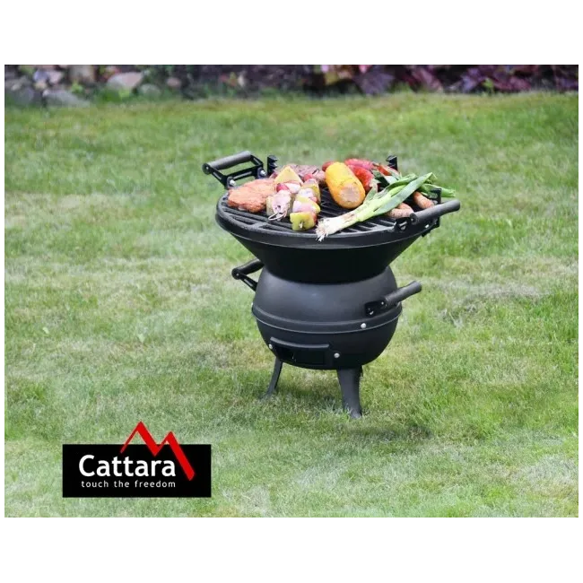 Gratar pe Carbuni Cattara KETTLE, Grila din Fonta, 35cm