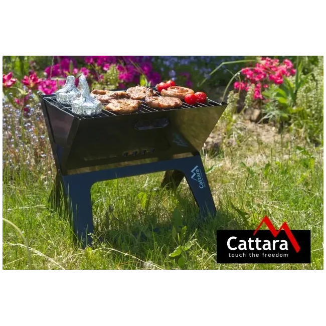 Gratar Pliabil pe Carbuni Cattara PIRAN, 28x43cm