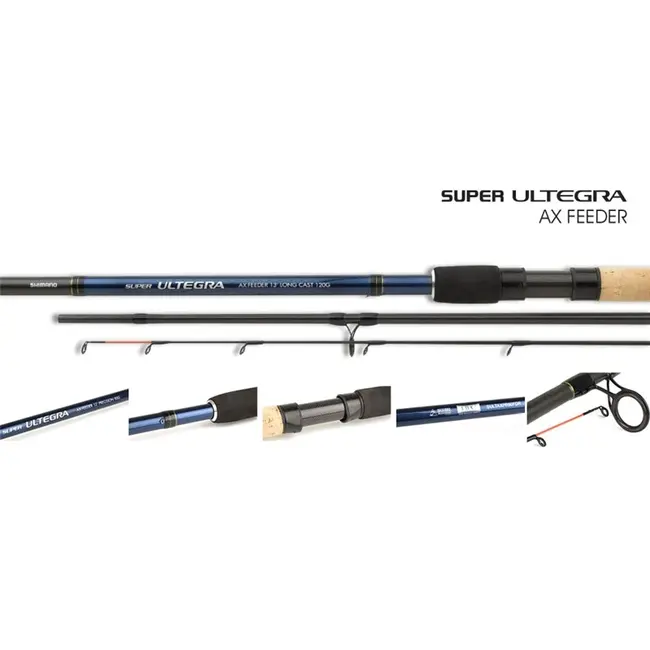 Lanseta Shimano Super Ultegra AX Feeder, 4.26m, 120g, 4+3buc