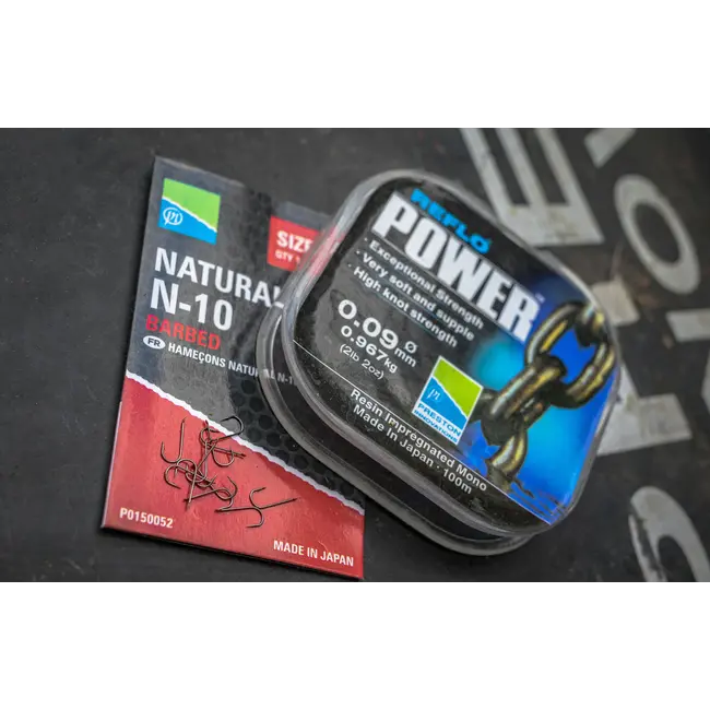 Carlige cu Micro Barbeta Preston Natural N-10, 15buc/plic