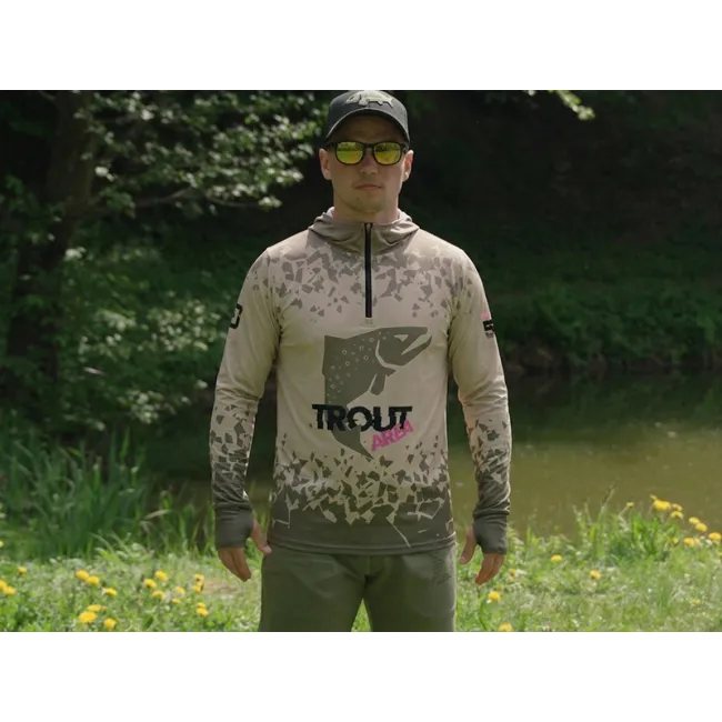Hanorac cu gluga Delphin UV ARMOR 50+ Trout