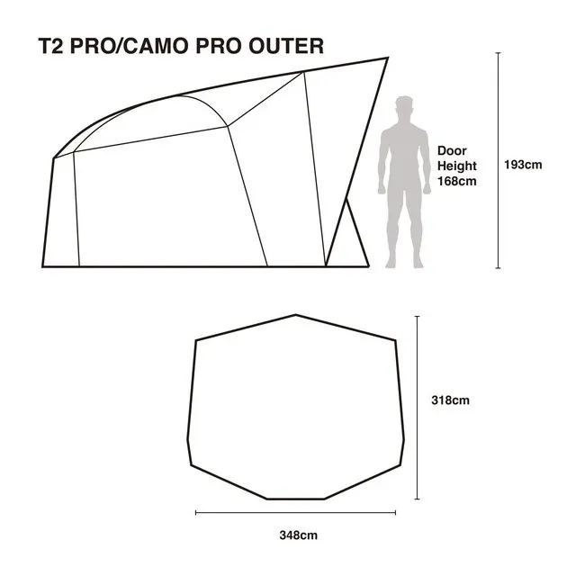 Cort Nash Titan T2 Camo Pro,193x348x318cm