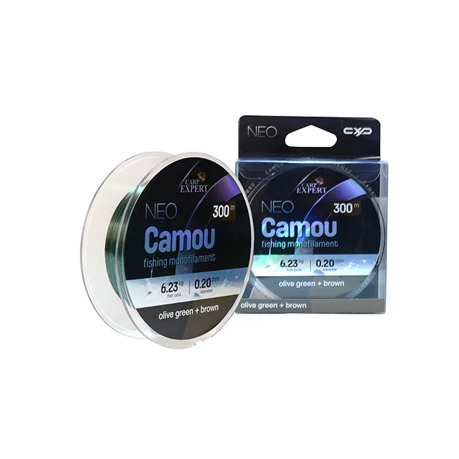 Fir Monofilament Carp Expert Neo, Camou Olive Green + Brown, 300m