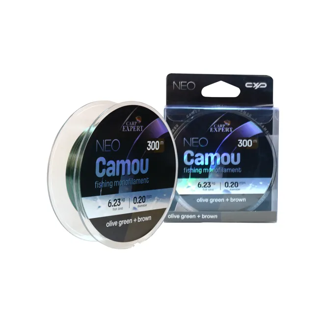 Fir Monofilament Carp Expert Neo ,Camou Olive Green + Brown,150m