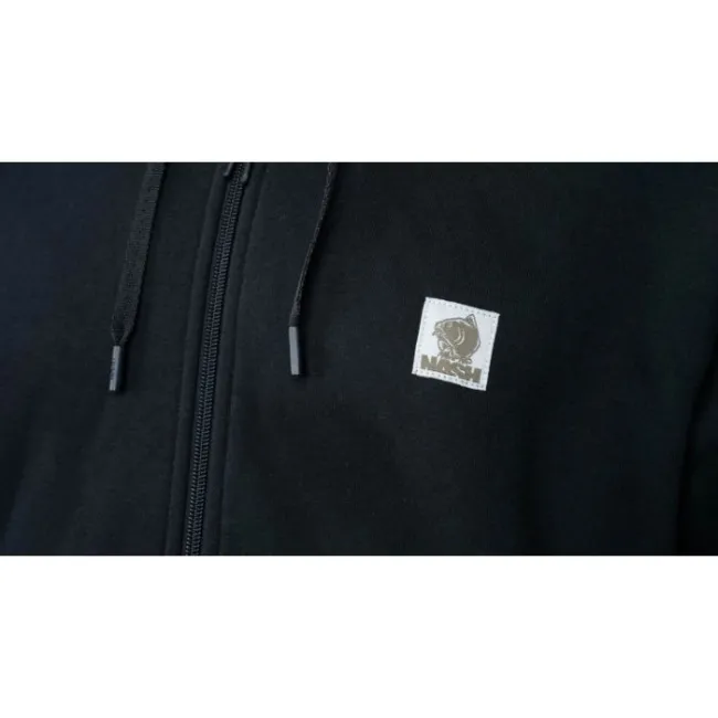 Hanorac Nash Make It Happen Badge Zipped Hoody, Black