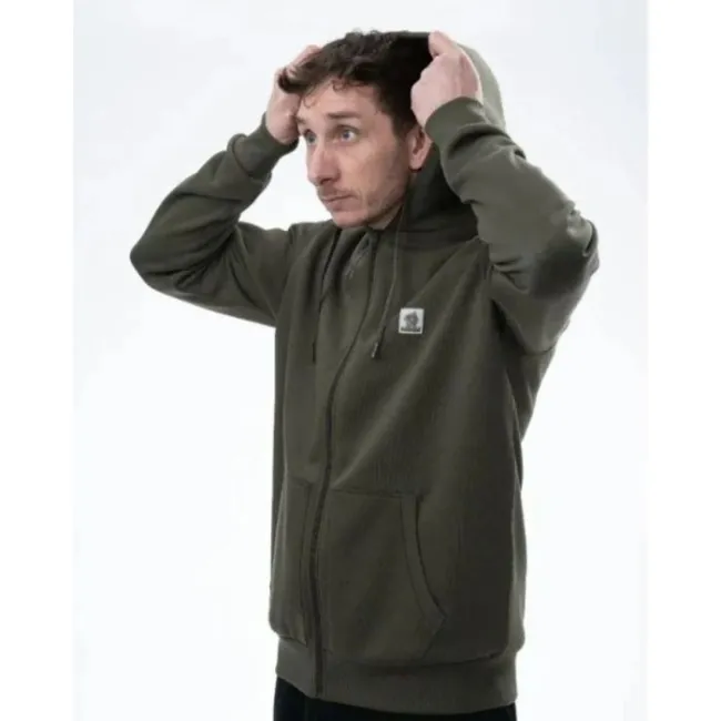 Hanorac Nash Make It Happen Badge Zipped Hoody, Green
