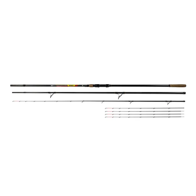 Lanseta Benzar No Limit Method Feeder, 3.90m, 100-250g, 3+5buc